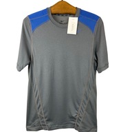 Sportowy T-shirt NIKE DRI-FIT szaro-niebieski r.S