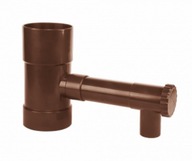 Zberač / lapač dažďovej vody s ventilom - 100mm / HNEDÁ