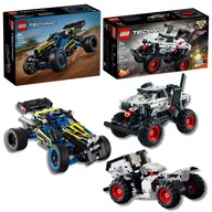 LEGO Technic Monster Jam Truck Mutt Dalmat 42150 + Łazik 42164 AUTA 7 8 9