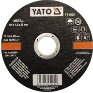 YATO YT-5920 Tarcza do cięcia metalu 115x1,2x22 mm