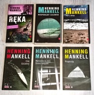 6x Mankell Piramida Cios Szczelina Psy z Rygi Ręka Niespokojny człowiek