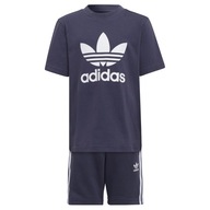 Komplet t-shirt i spodenki Adidas r. 122 granatowy