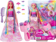 BARBIE LALKA KSIĘŻNICZKA ZAKRĘCONE PASEMKA HNJ06