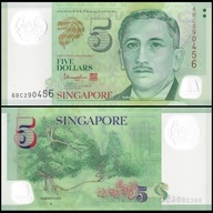 Singapur 5 Dolar 2020 P-NEW UNC Polimer