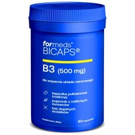 ForMeds BICAPS B3 NIACIN 500mg 60k. Zdravá pokožka Membrány Sliznicový metabolizmus