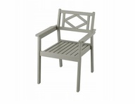 IKEA BONDHOLMEN Záhradná stolička s podlahou, sivá