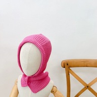 2022 Knitted Balaclava Scarf Winter Kids Children Knitted Beanie Cap Bonnet