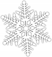 Naklejka ozdoba Śnieżynka Płatek śniegu Gwiazdka Święta na szybę okno 18 cm
