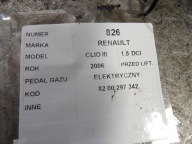 Renault Clio III accelerator pedal 1,5DCI 8200297342
