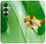 Etui Portfel FOTO Case Stojak Magnes WZORY + SZKŁO do Samsung Galaxy M15 5G