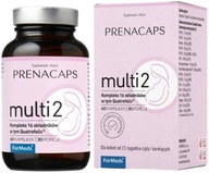 Prenacaps Multi2 60 kapsúl ForMeds Tehotenstvo Pre dojčiace mamičky Komplex B6