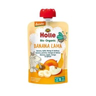 HOLLE Bio Organic Mus owocowy banan, jabłko, mango i morela, 100g