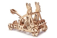 Mechanické puzzle 3D Wood Trick katapult