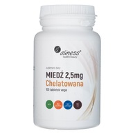 Aliness Miedź chelatowana 2,5 mg 100 tabletek VEGE