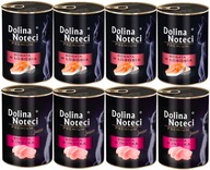 DOLINA NOTECI PREMIUM karma dla kota MIX SMAKÓW NR 1 INDYK + ŁOSOŚ 8x400g