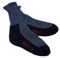 ROROS termo ponožky vlnené teplé pánske VLNA WOOL FROTTE 42-44