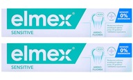 2x 75ml Zubná pasta Elmex Sensitive pre citlivé zuby s aminfluoridom