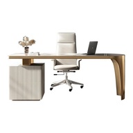 Moderný biely zlatý stôl z ocele Matrix Premium 140x70x75 do kancelárie