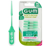 GUM SOFT-PICKS ČISTIACE KEFKY MEDZIZUBNÁ KEFKA MÄTOVÁ KEFKA x40