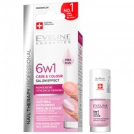 Eveline Nail Therapy 6w1 Shimmer Pink 5ml odżywka