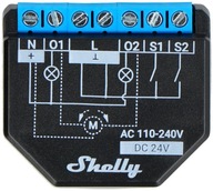 2-kanałowy STEROWNIK ROLET Bluetooth WiFi POMIAR ENERGII Shelly PLUS 2PM