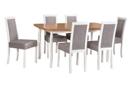Sada rozkladací stôl KENT 1 a 6 stoličiek ROMA 3 Produkt Poľský farby
