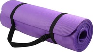 Mata Do Ćwiczeń Fitness Jogi Pilates Pianka NBR 180x60x1,3cm Fioletowa