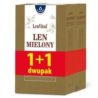 OLEOFARM LEN MIELONY odtłuszczony 200 g + 200 g