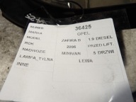 Opel Zafira B light rear left 24451841L