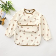 New Children Feeding Aprons Long sleeve Baby bib