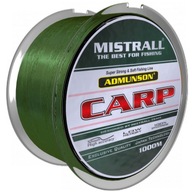 Kaprársky vlasec Silný Mistrall Admunson Carp Camouflage 0,30 mm 1000 m