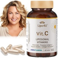 Vitamín C Imunita Doplnok stravy Lipozomálna Lipo4U Vit. C 60 kapsúl
