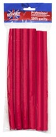 Papiloty červené Elastické 12/210mm Loki Vlny Ronney Flex Rollers 10 ks