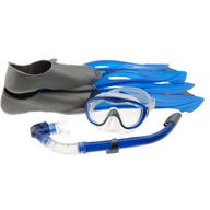 ZESTAW DO NURKOWANIA PŁETWY MASKA FAJKA Speedo Glide Mask Snorkel 43-44