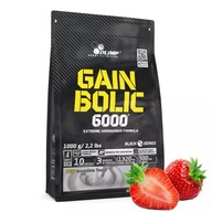 OLIMP GAIN BOLIC 6000 1kg GAINER HMOTNOSTI KREATIN HMOTNOSTI BIELKOVINY SILA - jahoda