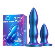 Durex KOREK ANALNY duży dildo analne zestaw zatyczek analnych elastycznych