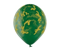 Balóny Kamufláž Moro, 30 cm, 6 ks - ideálne na narodeninovú párty