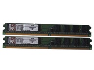 Pamięć DDR2 2GB 800MHz PC6400 Kingston 2x 1GB Dual