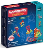 Magnetické kocky Magformers Creator set line 60 dílků 60 ks