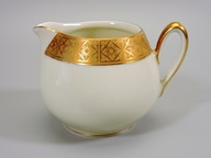 Mliečny porcelán ecru zlato inkr. Bavorsko 1960