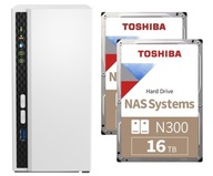 Qnap TS-233 s dvoma diskami 16TB