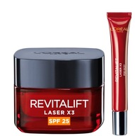 Zestaw Loreal Revitalift Laser X3: krem na dzień z SPF 25, krem na noc