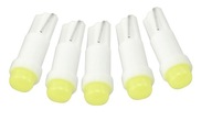 5x BIAŁA ŻARÓWKA T5 W1.2W W2W 1 SMD 12V do zegarów licznika deski COB