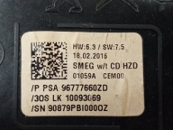 control panel 96777660ZD Peugeot 308 II (2014- )