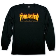 Koszulka Thrasher Flame Logo Longsleeve czarna