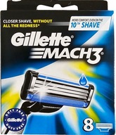 Wkłady do maszynek Gillette Mach3 ZESTAW 8szt