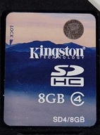 Karta SDHC Kingston 8GB SD-K08G 4CL