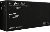 Rukavice Mercator Medical Nitrilové rukavice nitrilové čierne 50 párov