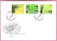 Liechtenstein 2007, FDC regiony, zdjęcia z lotu ptak a, kat.Mi 8,50€