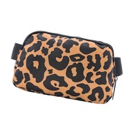 Waist Pack Bag Adjustable Leopard Print Yellow